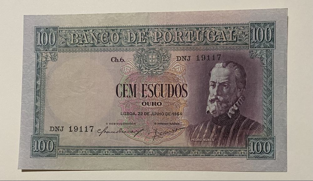 Nota 100$00 Ch.6 - 22/06/1954