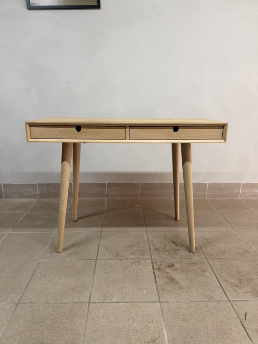 Biurko drewniane dębowe Dąb 100x45 skandynawskie