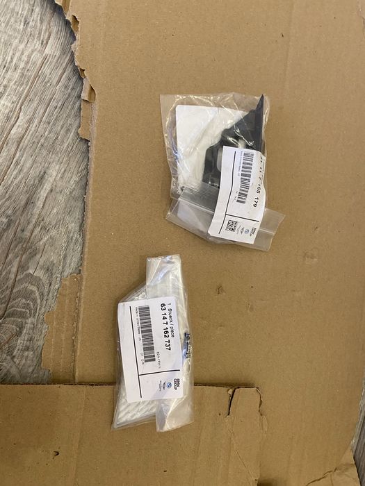 Кронштейн бамперу перед лівий та скло бамперу ліве BMW z4 e85 оригінал