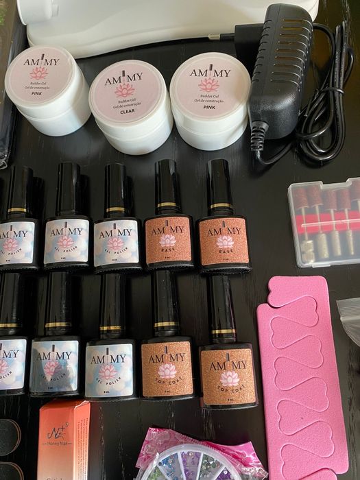 PROMOÇÃO! Kit profissional unhas de gel (completo e NOVO)