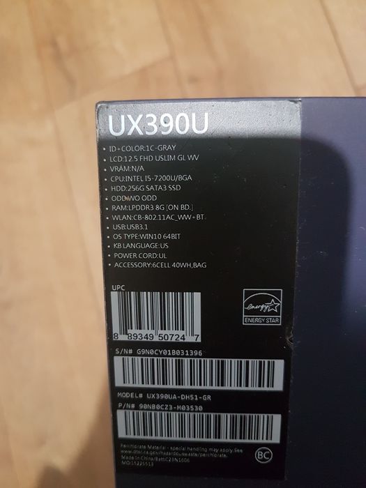 Asus Zenbook 3 UX390