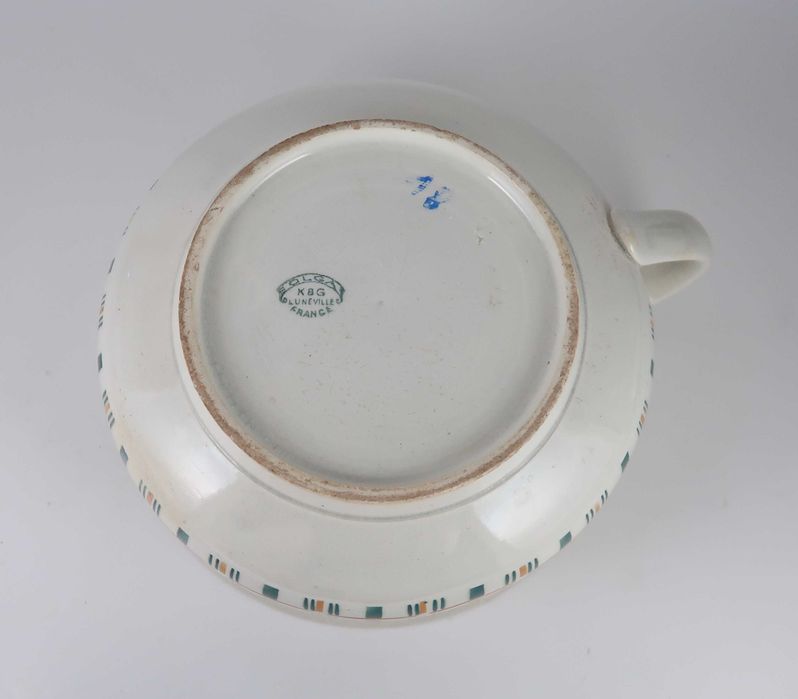 Bacio / vaso de noite antigo Deco 1920/30 - K.B.G. Lunéville (Ref. 2)