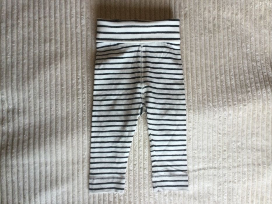Лосіни сірі і в чорну полоску на дівчинку, хлопчика розмір 62,68 Нове.