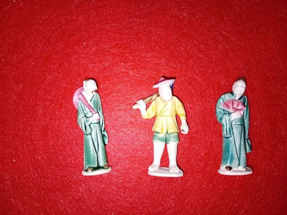 3 Mini Minges em porcelana