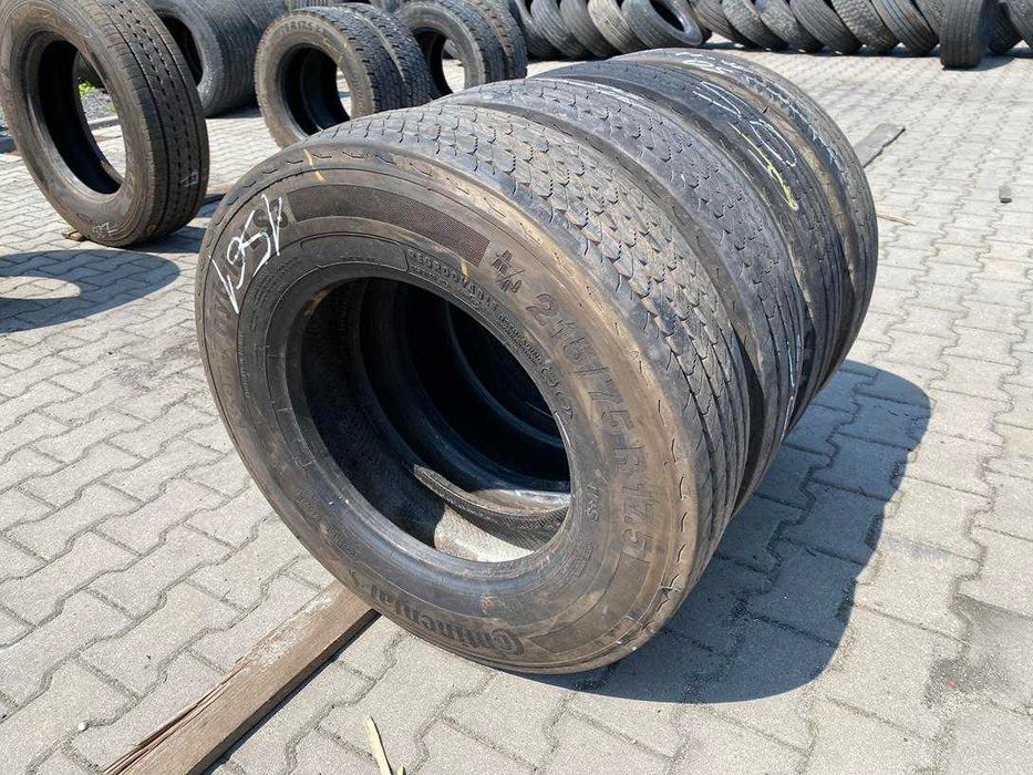 Opony ciężarowe używane prowadzące 215/75R17.5 CONTINENTAL CONTI HYBRID LS3 / 10-11mm