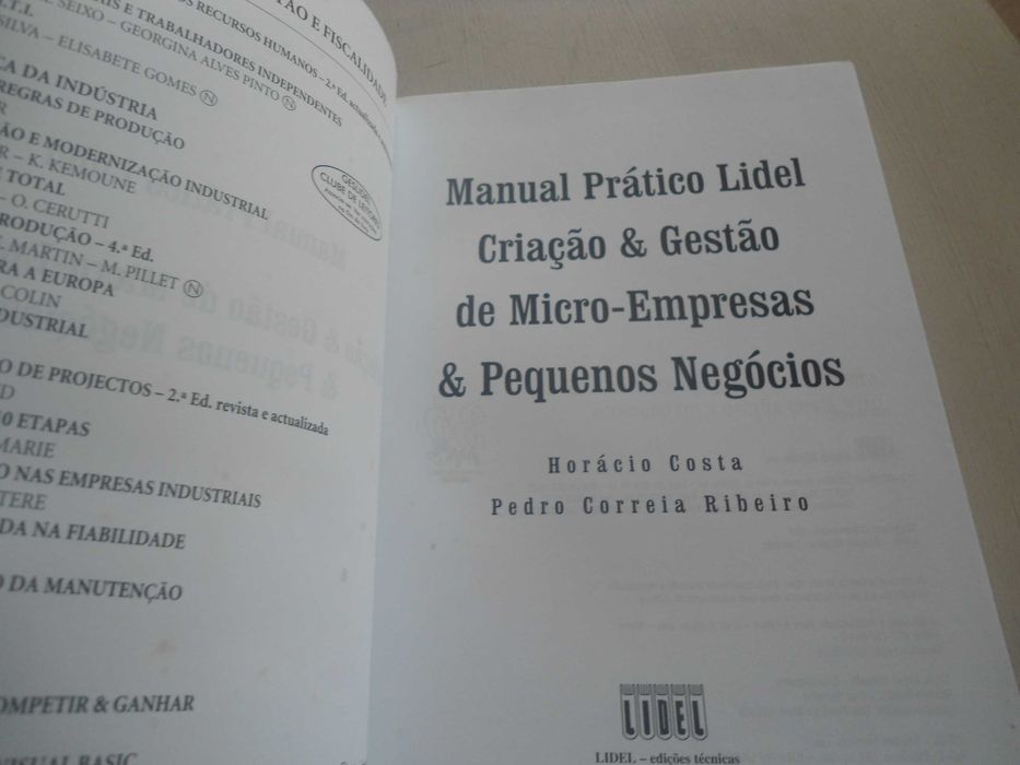 Criação de Micro-Empresas & Pequenos negócios de Horácio Costa e outro