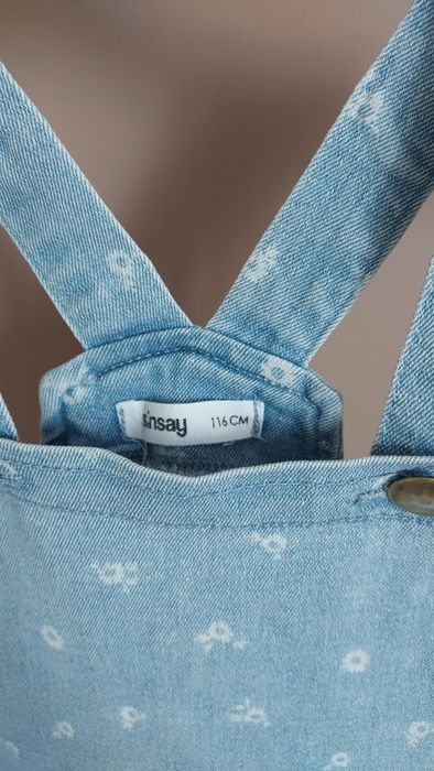 Sukienka ogrodniczka jeansowa Sinsay rozm. 116