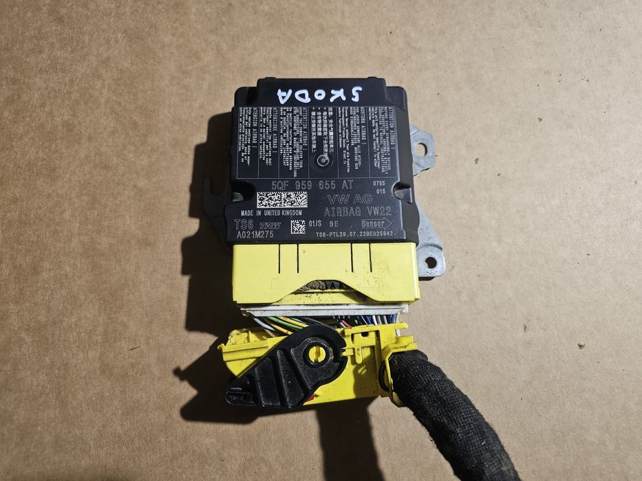 Sensor Moduł sterownik poduszek Airbag Skoda VW Seat Eu