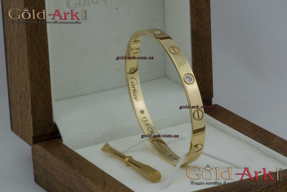 Браслет в лимонном золоте