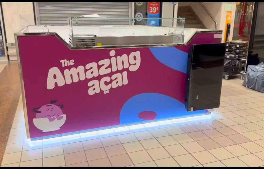 Quiosque para Shopping – Açaíteria Completa e Pronta para Trabalhar