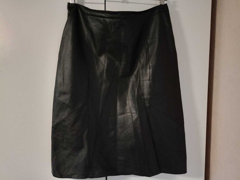 Шкіряна спідниця міді Scooter leather (100% натуральна шкіра), 40 / l