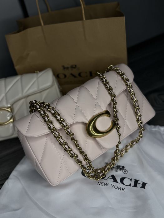 Сумка жіноча світла коач coach кроссбоди