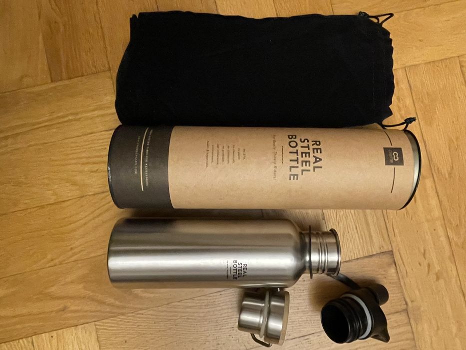 Butelka, bidon stal nierdzewna 750 ml, creme, świetny prezent,