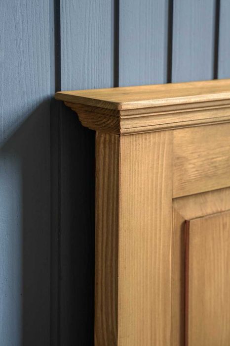 Drewniane pojedyncze łóżko woskowane HACIENDA 90x200