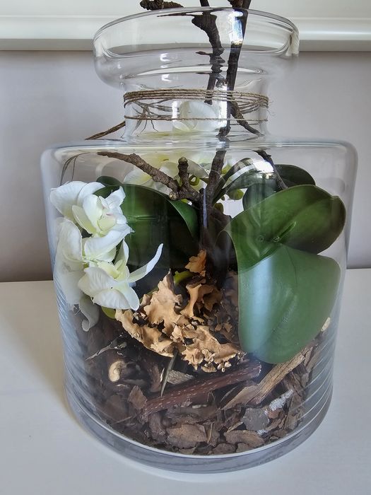 Kompozycja kwiatowa w słoiku duża Kraków