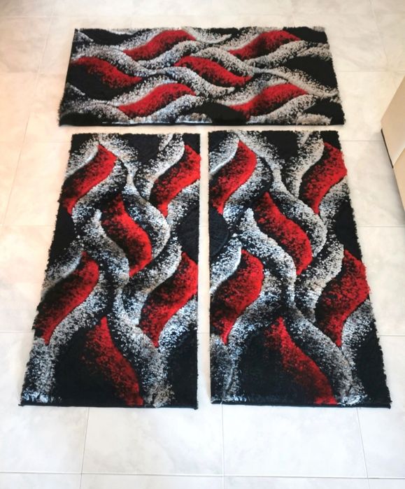 Conjunto de 3 tapetes para quarto