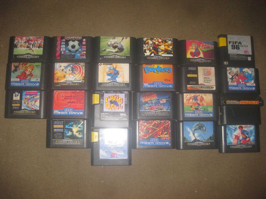 23 Cartuchos para Sega Mega Drive!