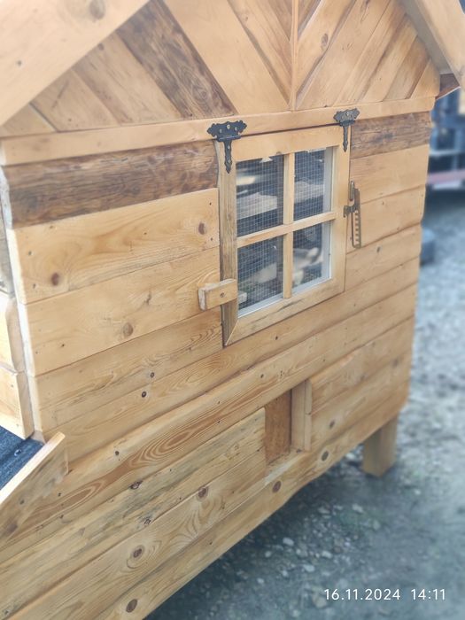 Kurnik WIKO L na 6-8 kur , kaczek sosna jodła ocieplony,malowany!