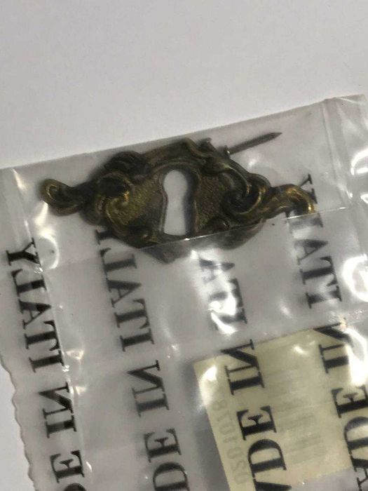 Антична італійська фурнітура для замкової щілини 1970-x 4шт.