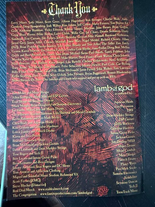 Lamb of God – Walk with Me in Hell