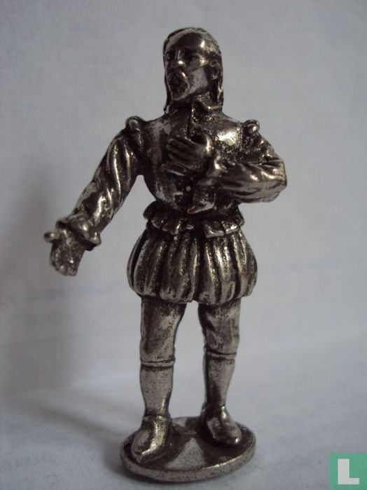 Винтажная оловянная фигурка Уильяма Шекспира.