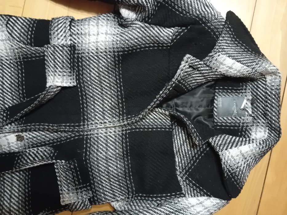 Welniany plaszcz damski