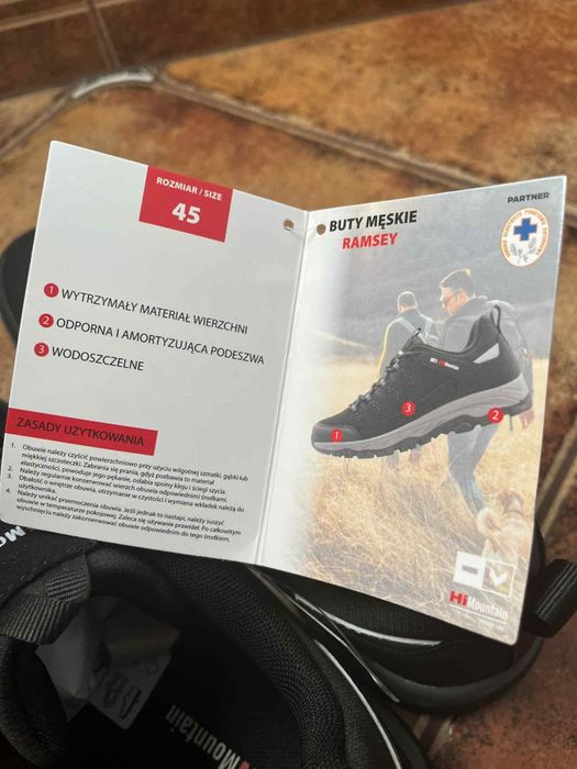 Nowe buty męskie wodoodporne HiMountain rozmiar 45