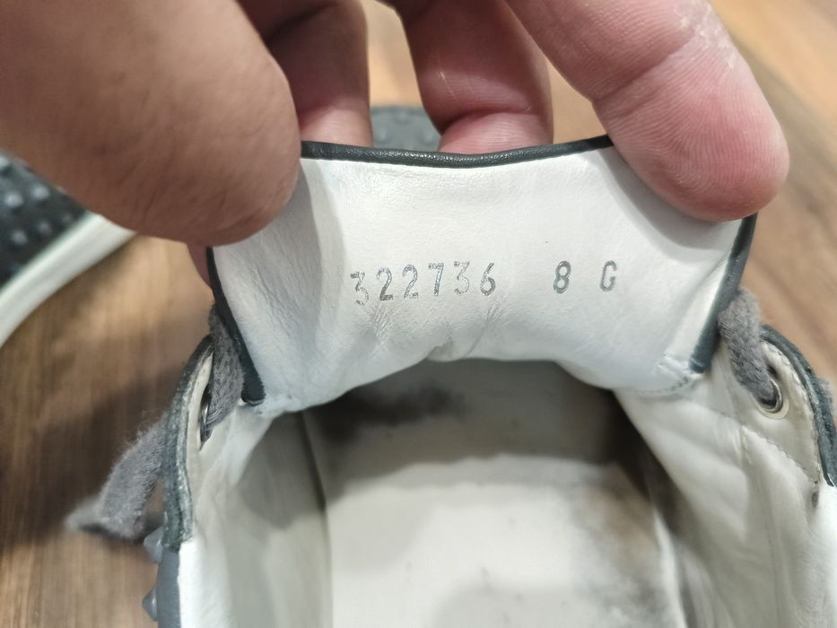Продам Gucci Gray Leather Studded Spikes Sneakers Trainers