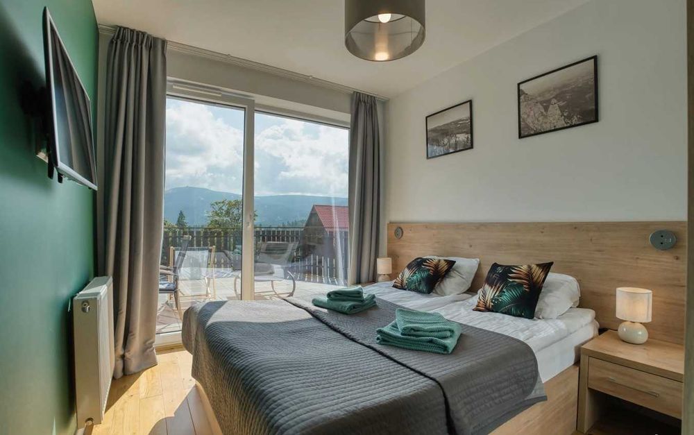 Apartament z tarasem i pięknym widokiem