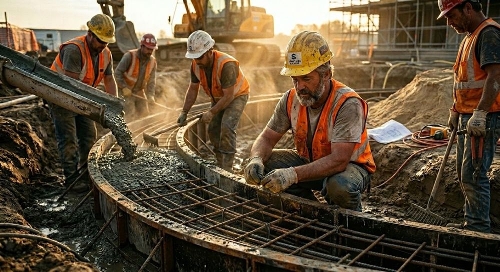 Будівельні роботи під ключ: фундамент, дах, плитка, електрика бруківка