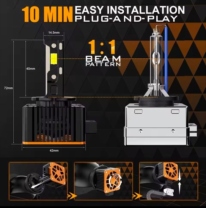 Лёд лампы D1S Супер якості