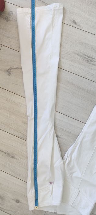 Białe spodnie elastyczne Miss Sixty