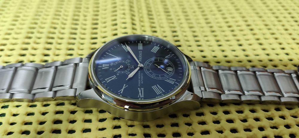 Relógio PARNIS automático Power Reserve como novo