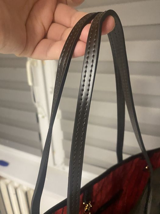 Louis vuitton Neverfull mm skóra naturalna