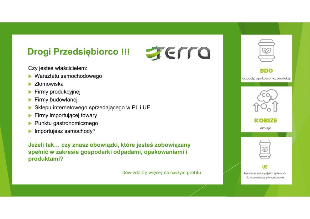 Sprawozdania BDO | Obsługa BDO | Rejestracja BDO I LUCID | KOBIZE |