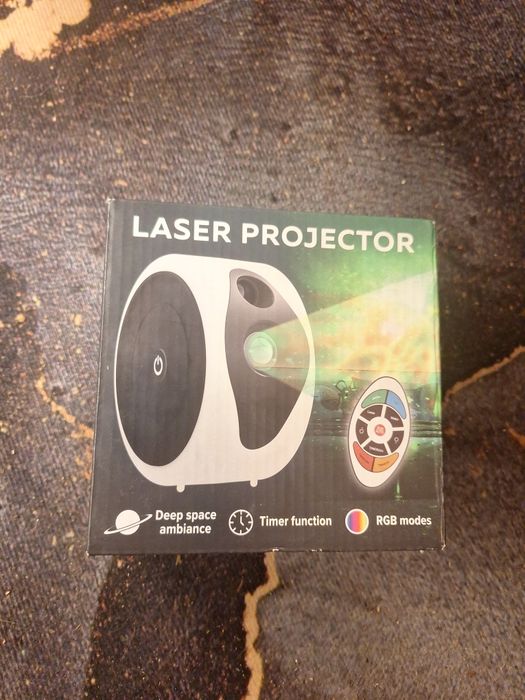 Projektor Laserowy LED RGB + Pilot – Efekt Gwiazd / Galaktyki