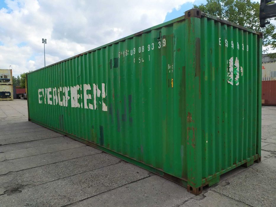 Używany kontener morski, szczelny, sprawny, 40 HC podwyższany-EP