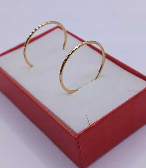 Złote Kolczyki Złote Koła Kółka Koło Złoto PR.585 14K 817/09/25s