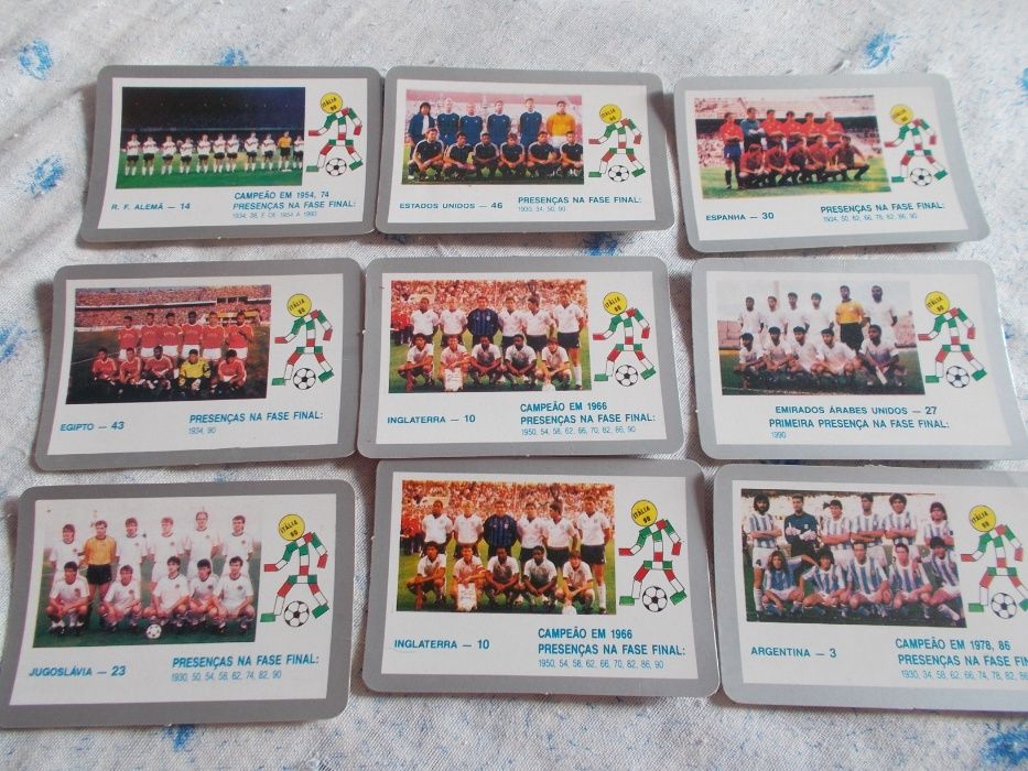 calendários panini 1990