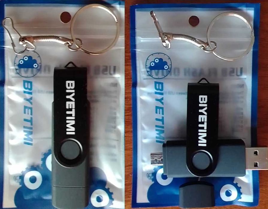 OTG флэшка-брелок Biyetimi 32 Гб USB 2.0, H2testw, накопитель
