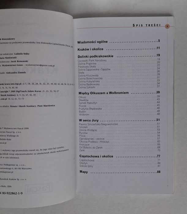 Kraków i Jura Krakowsko-Częstochowska.
Przewodnik kieszonkowy.
Wyd. 20