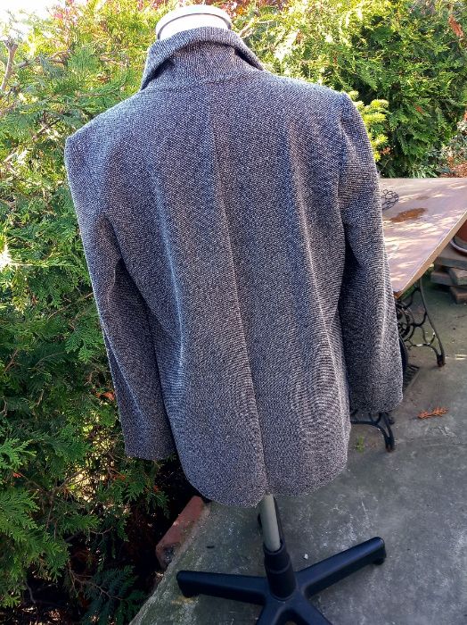 szara marynarka dłuzsza oversize