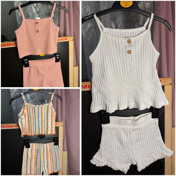 Літні костюми топ і шорти на дівчинку 92/98р