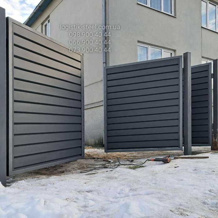 Забор Ранчо Металевий Горизонт Паркан Жалюзі