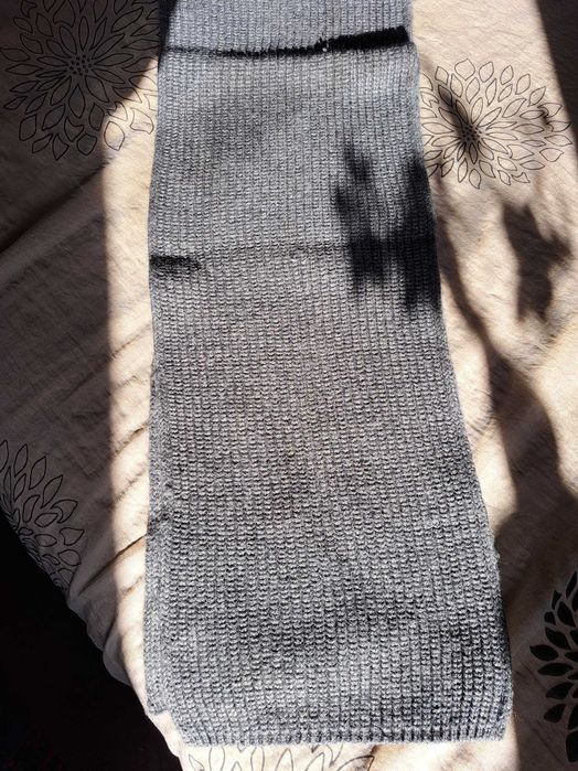 Gray Knitted Scarf