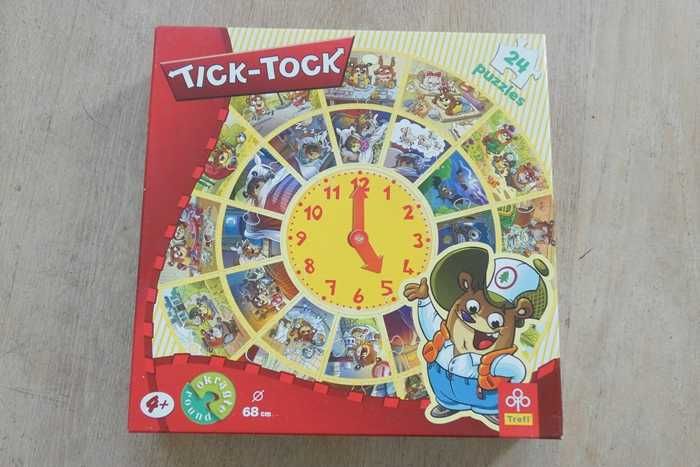 Puzzle edukacyjne zegar "Tick-Tock"; 24el.; TREFL
