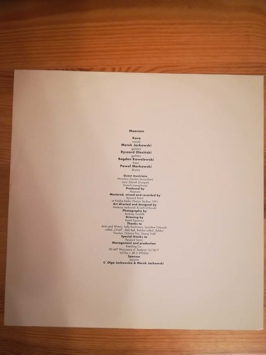 Maanam Derwisz I Anioł winyl Arston pierwsze wydanie z 1991 r.