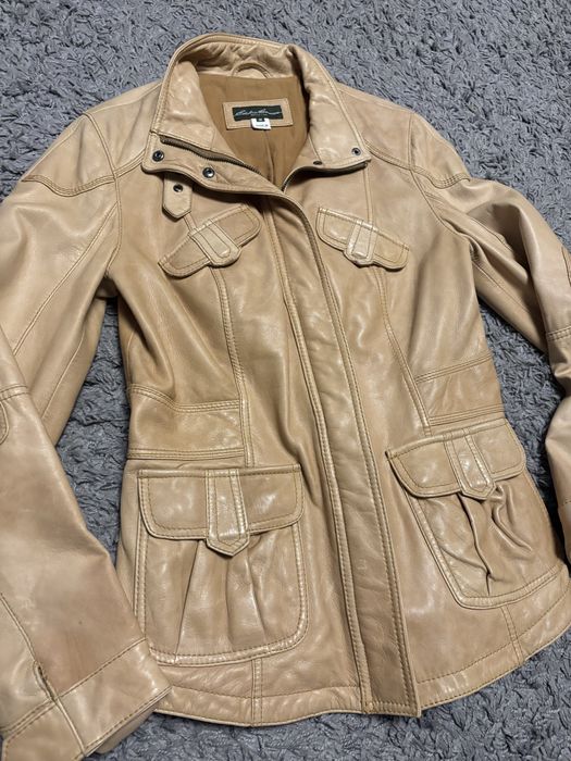 Eddie Bauer kurtka skórzana M na jesień