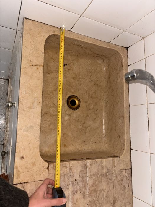 Bancada lava-loiça marmore Lioz