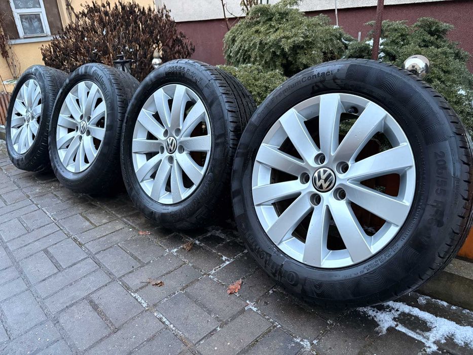 Oryginalne Koła 16 cali Alufelgi Passat B7 Volskwagen Audi Golf Caddy